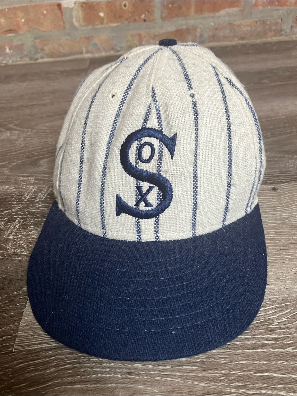 vintage  American Needle Chicago White Sox fitted pinstripe hats